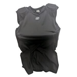 Shock Doctor Men's XL Showtime 5-Pad Protector Football Shirt Top Black NWT